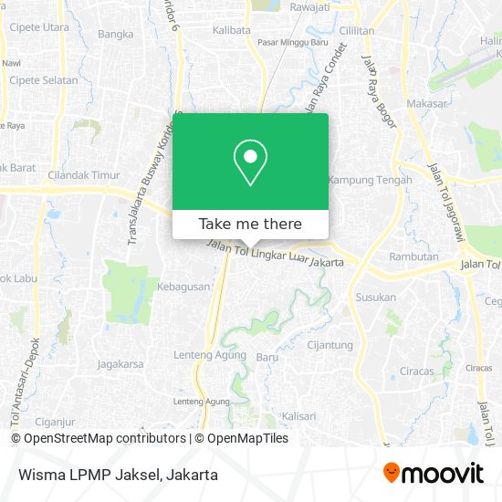 Wisma LPMP Jaksel map