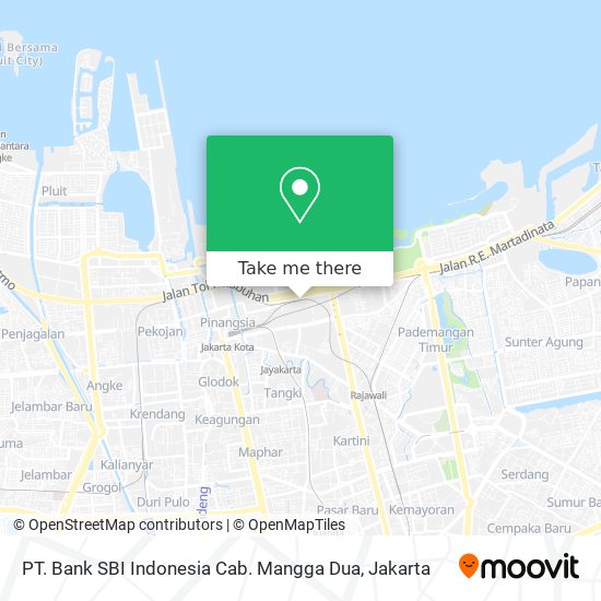 PT. Bank SBI Indonesia Cab. Mangga Dua map