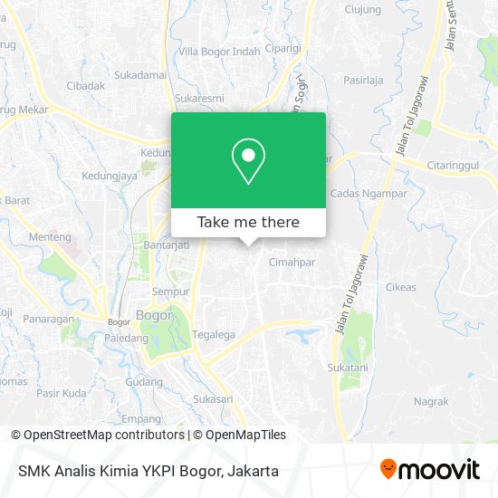 SMK Analis Kimia YKPI Bogor map