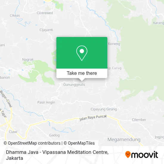 Dhamma Java - Vipassana Meditation Centre map