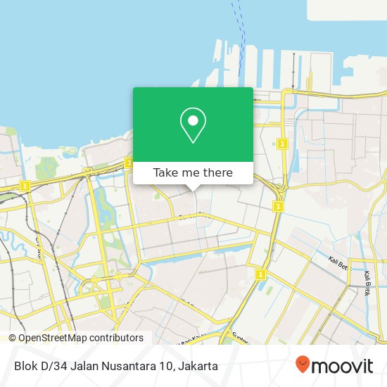 Blok D/34 Jalan Nusantara 10 map