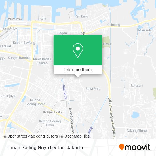 Taman Gading Griya Lestari map