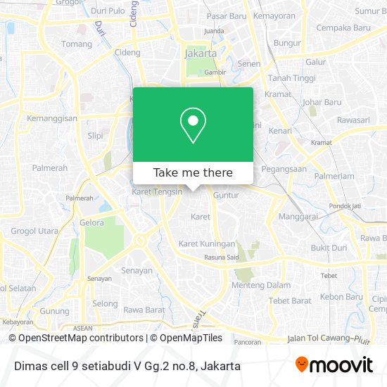 Dimas cell 9 setiabudi V Gg.2 no.8 map