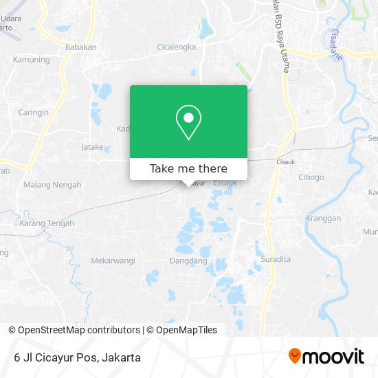 6 Jl Cicayur Pos map