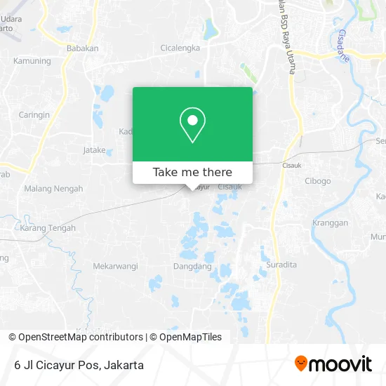 6 Jl Cicayur Pos map