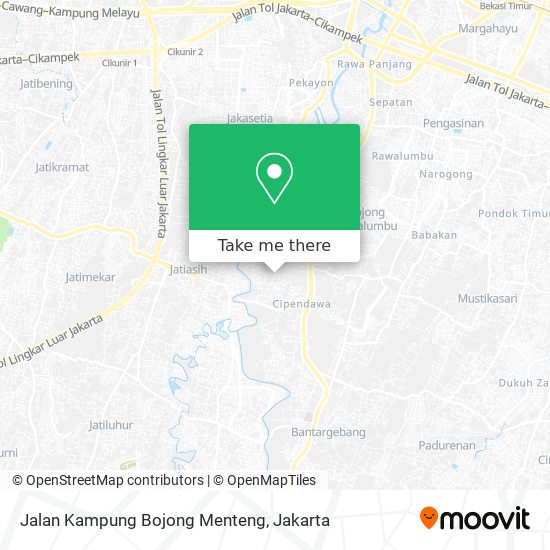 Jalan Kampung Bojong Menteng map
