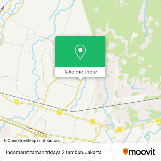 Indomaret taman tridaya 2 tambun map