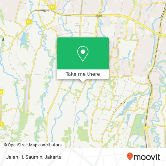 Jalan H. Saumin map