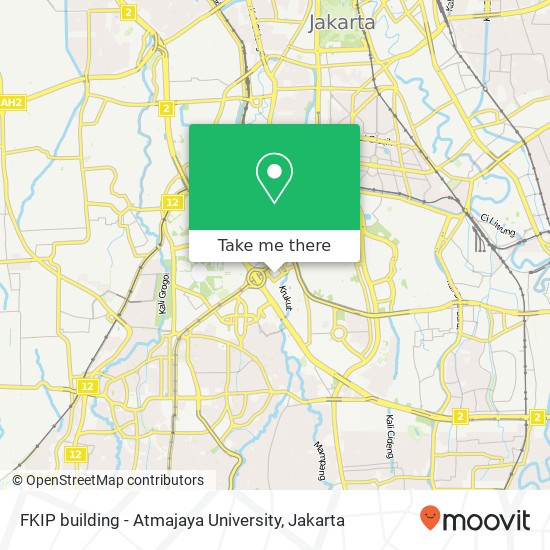 FKIP building - Atmajaya University map