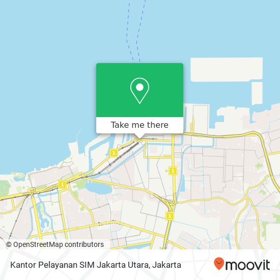 Kantor Pelayanan SIM Jakarta Utara map