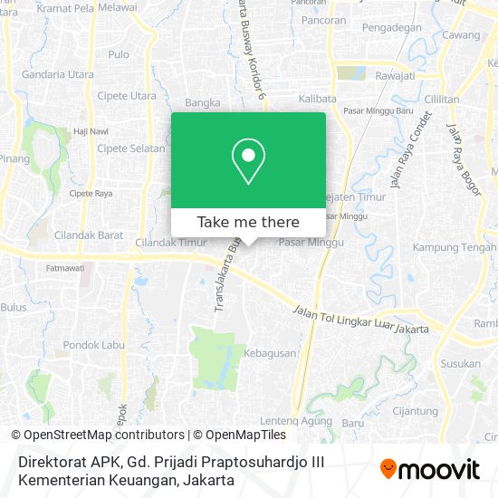 Direktorat APK, Gd. Prijadi Praptosuhardjo III Kementerian Keuangan map