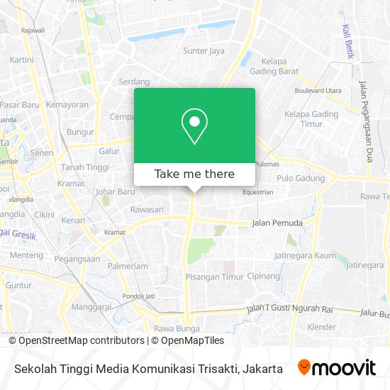 Sekolah Tinggi Media Komunikasi Trisakti map