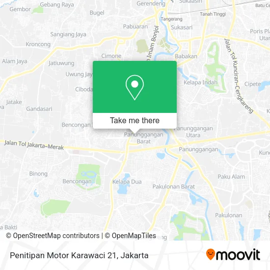 Penitipan Motor Karawaci 21 map