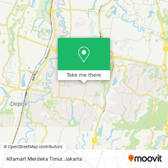 Alfamart Merdeka Timur map