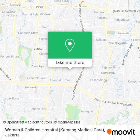 Women & Children Hospital (Kemang Medical Care) map
