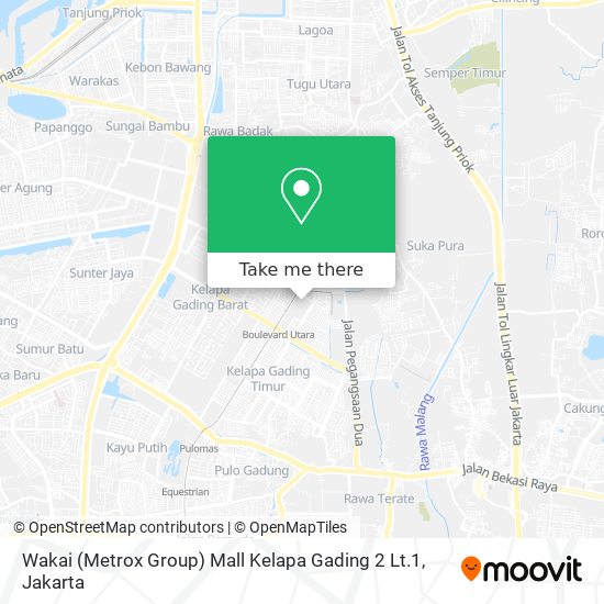Wakai (Metrox Group) Mall Kelapa Gading 2 Lt.1 map