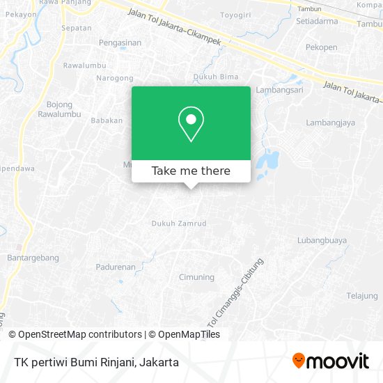 TK pertiwi Bumi Rinjani map