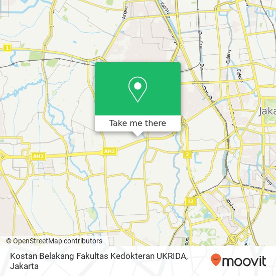 Kostan Belakang Fakultas Kedokteran UKRIDA map