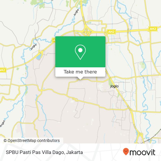 SPBU Pasti Pas Villa Dago map