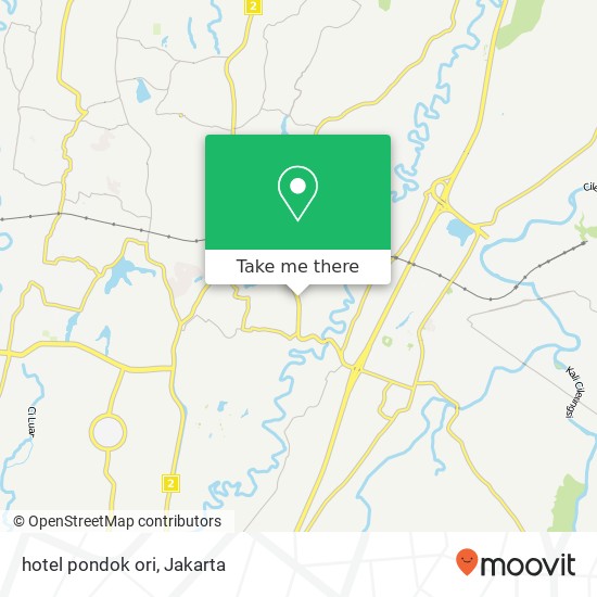 hotel pondok ori map