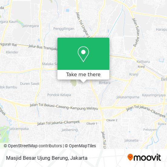 Masjid Besar Ujung Berung map