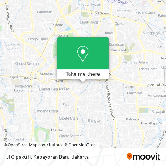 Jl Cipaku II, Kebayoran Baru map