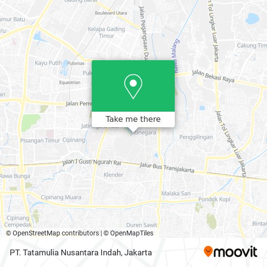 PT. Tatamulia Nusantara Indah map