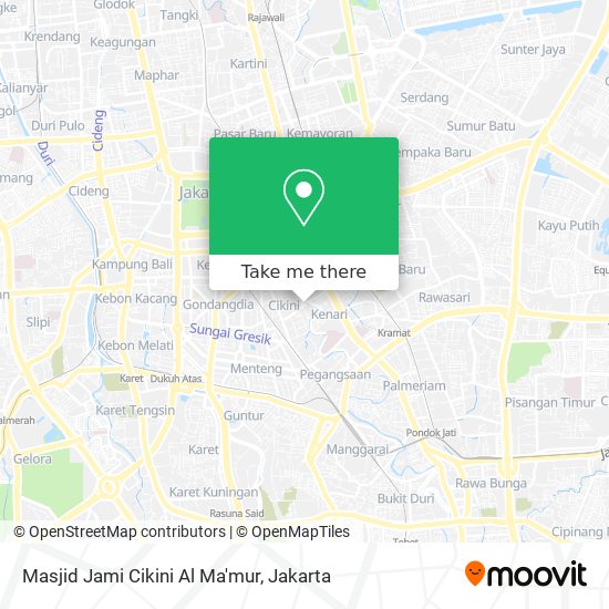 Masjid Jami Cikini Al Ma'mur map