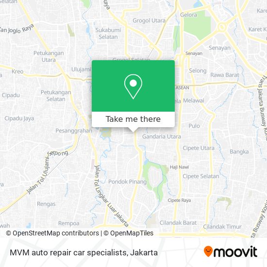 MVM auto repair car specialists map