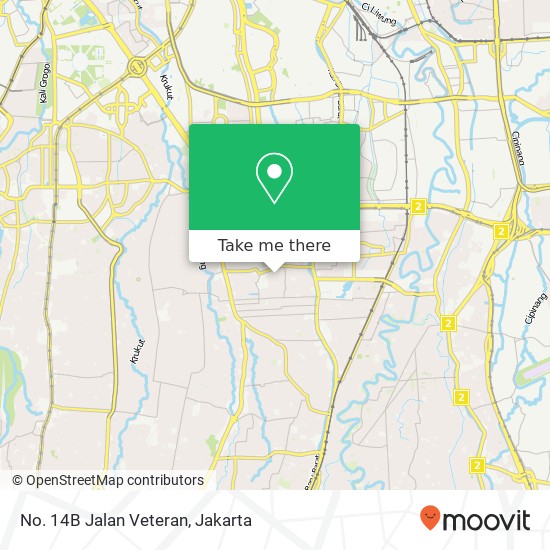 No. 14B Jalan Veteran map