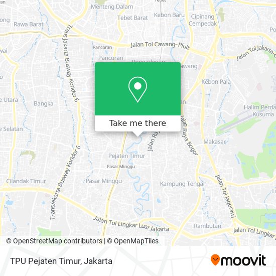 TPU Pejaten Timur map