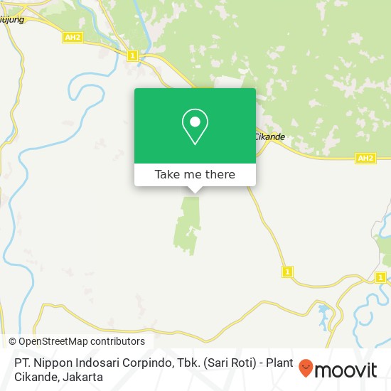 PT. Nippon Indosari Corpindo, Tbk. (Sari Roti) - Plant Cikande map