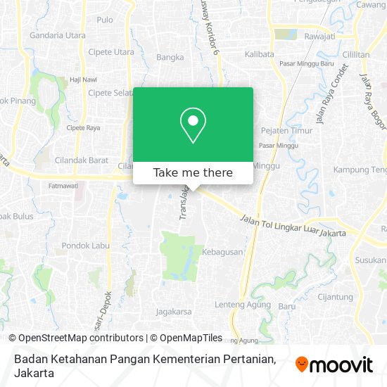 Badan Ketahanan Pangan Kementerian Pertanian map