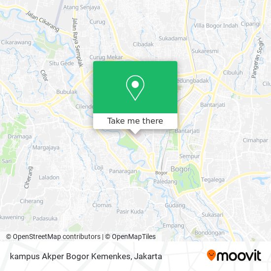 kampus Akper Bogor Kemenkes map