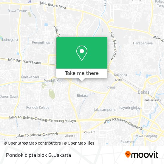 Pondok cipta blok G map