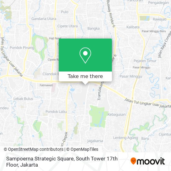 Sampoerna Strategic Square, South Tower 17th Floor map