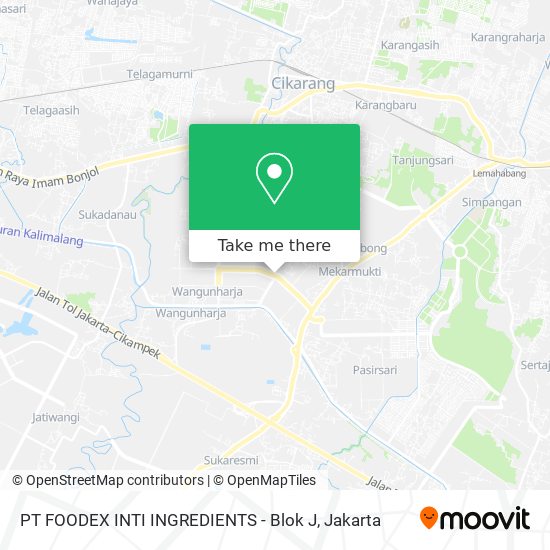 PT FOODEX INTI INGREDIENTS - Blok J map