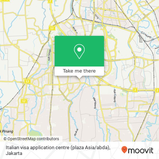 Italian visa application centre (plaza Asia / abda) map