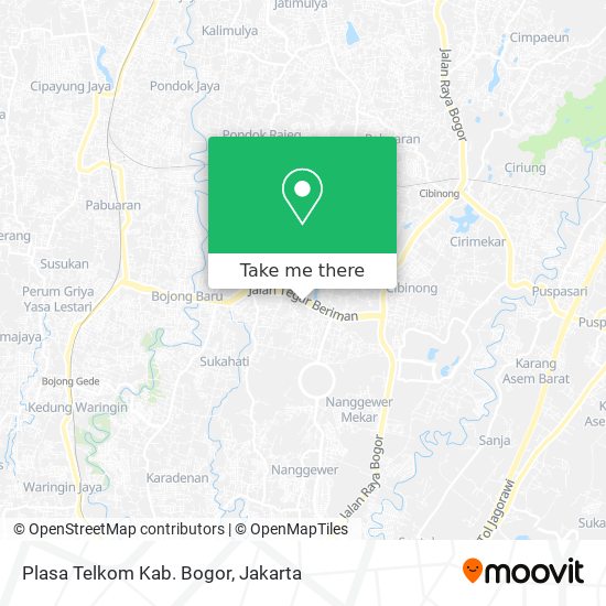 Plasa Telkom Kab. Bogor map