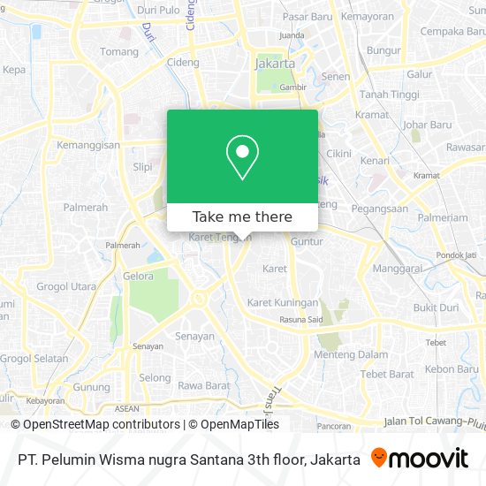 PT. Pelumin Wisma nugra Santana 3th floor map