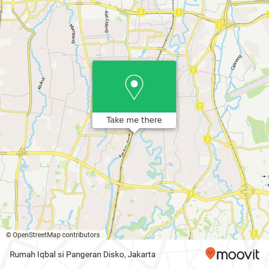 Rumah Iqbal si Pangeran Disko map