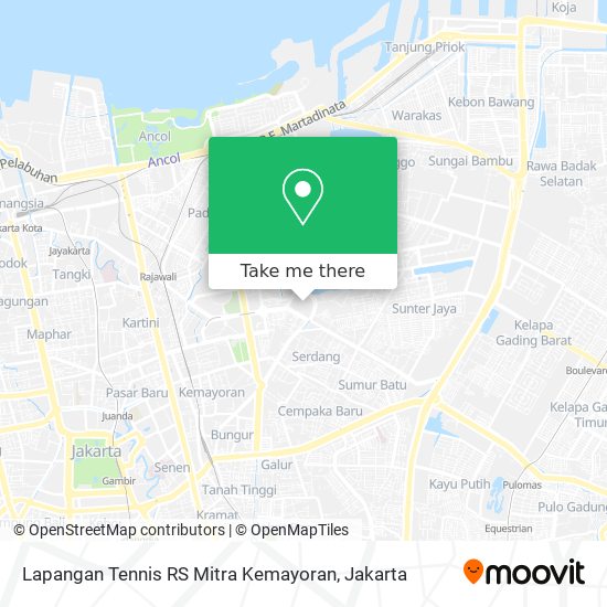 Lapangan Tennis RS Mitra Kemayoran map