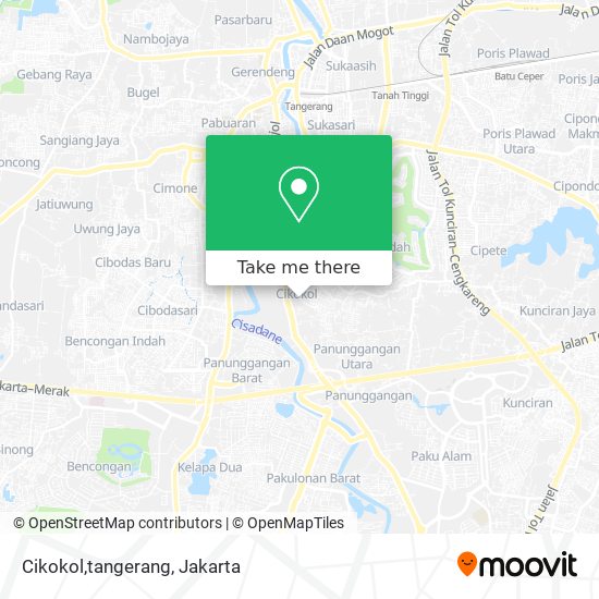 Cikokol,tangerang map