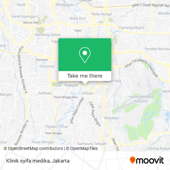 Klinik syifa medika map