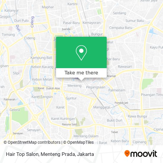Hair Top Salon, Menteng Prada map