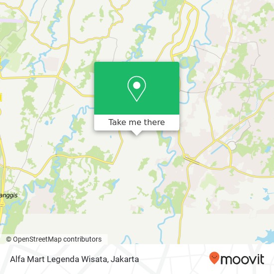 Alfa Mart Legenda Wisata map