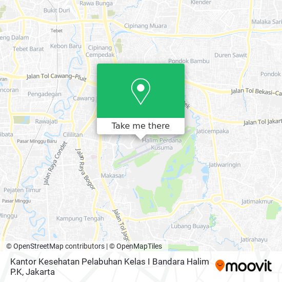 Kantor Kesehatan Pelabuhan Kelas I Bandara Halim P.K map