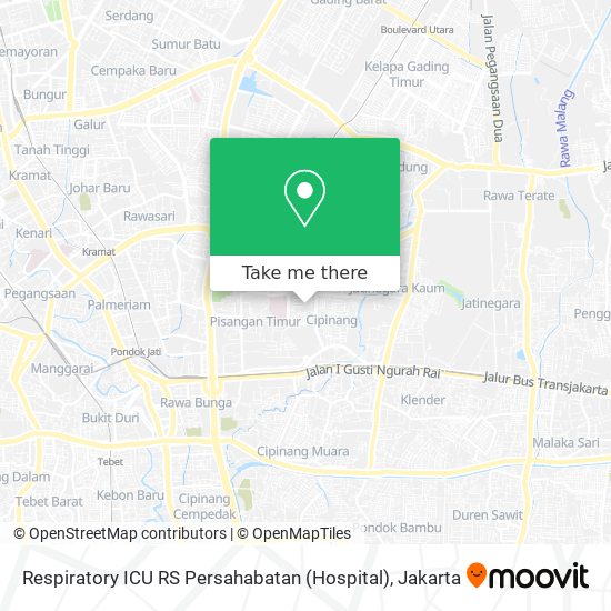 Respiratory ICU RS Persahabatan (Hospital) map