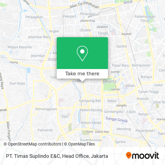 PT. Timas Suplindo E&C, Head Office map