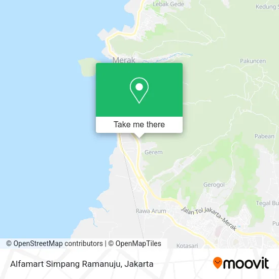 Alfamart Simpang Ramanuju map